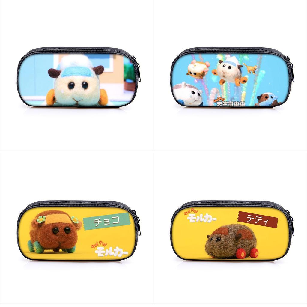 Pui Pui Kids Pencil Case With Nylon Material For School And Travel