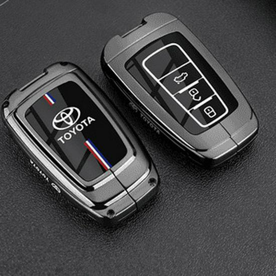Metall-Schlüsselhülle für Toyota Prado Modelle 2024, 2015, 2016, 2018 und 2019