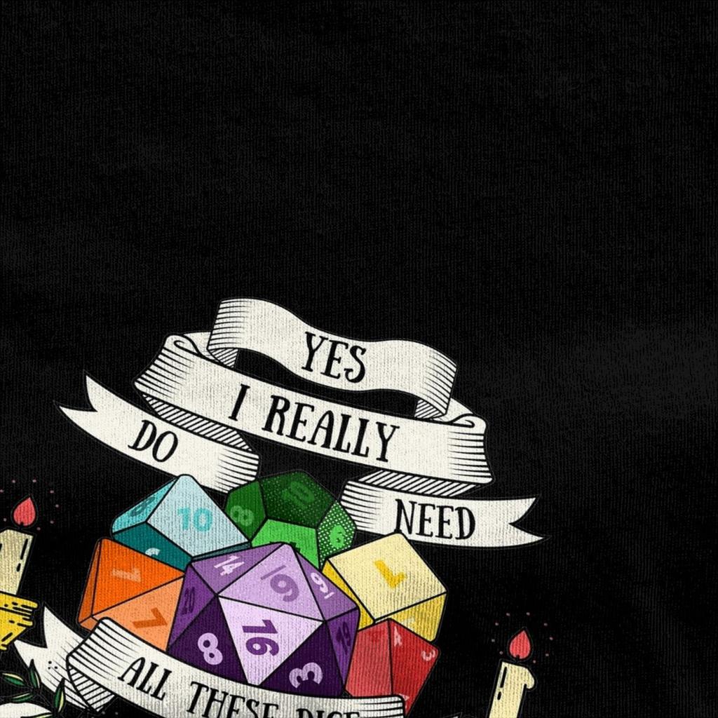 Hipster Dungeon And Dragon Dice T Shirt for Men Women 100% Cotton Dnd Game Tee Shirt Birthday Gift Clothing