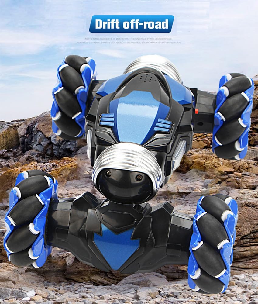 RC Gesture Stunt Car for LED USB Remote Control RC Car Birthday Gift Car, Control, Kids, Double-Sided Driving, 360° Rotation, 4WD, Off-Road, Lights,