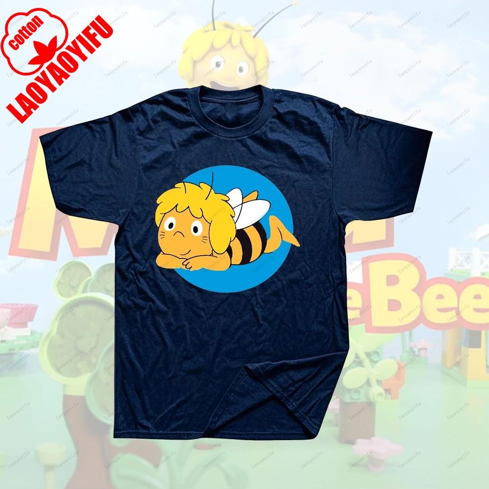 Maya The Bee Movie Cartoon Character T-shirts Cartoons T Shirt Breathable Camisetas Harajuku Creative Cool Trending T Shirt