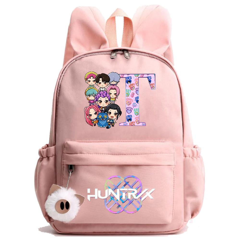 26 Engelska Bokstaven K-Pop Tryckt Ryggsäck Student Tonåring Bokväska för Pojke Flicka Skolväska Barn Gåva Kvinnor Stor Kapacitet Resväska Mochila