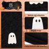 2 Pack Halloween Ghost Hand Towel Hand Drying Towel Ghost Embroidered Cotton Bathroom Towel for Drying Cleaning Cooking Holiday