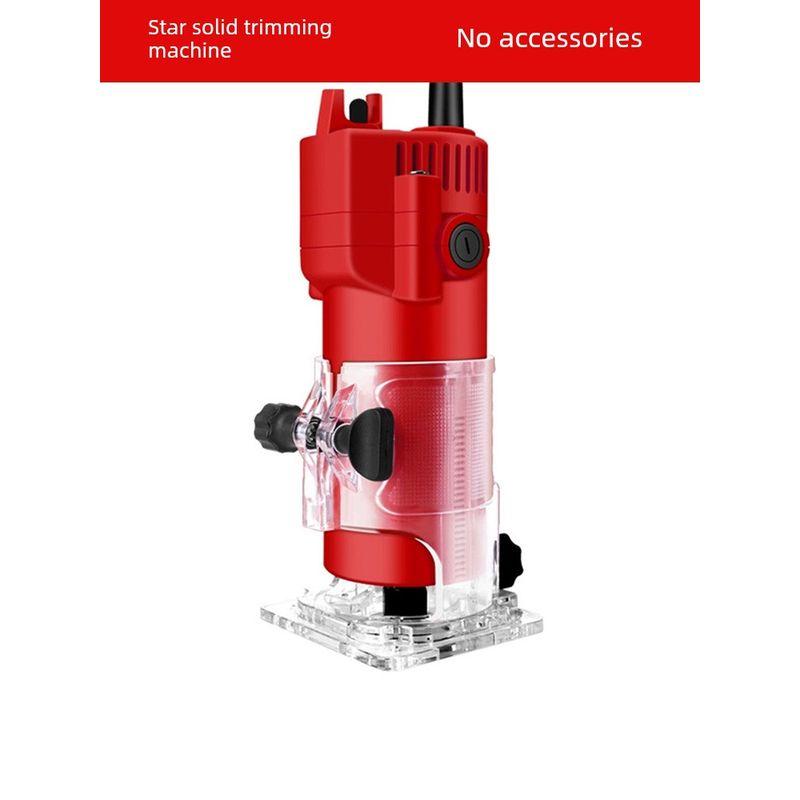 

Xinggu Trimmer Woodworking Electric Hole Gong Machine Multi-Functional For Home Decoration Electric Router Aluminum-Plastic Plate Slotting Machine Star solid trimming machine [no accessories]]