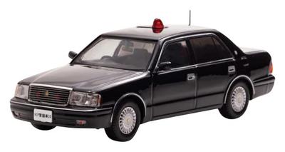 Scale Toyota Crown 1998 Police Headquarters Security Department VIP Protection Finished Model RAI'S 1/43 (JZS155Z) Vehicle,