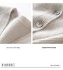 Autumn/Winter Women's Solid Color Cashmere Knit Cardigan with Three-Button Raglan Sleeves