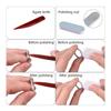 Ring Size Measurement Tool Set Ring Measurement and Finger Size Mandrel with Polishing Cloth for Jewelry Measurement