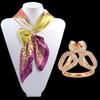 Crystal Scarf Silk Buckle Clip Women Jewelry
