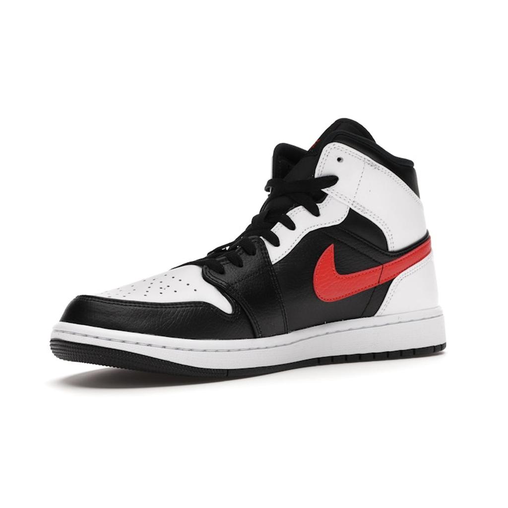 Air Jordan 1 Mid Chile Red Unisex Sneakers White Black 554724-075