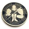 Armored Warrior, Blue Bronze, Painted Commemorative Coins, Collection, Knight, Relief, Armor, Warrior, Coins, Commemorative Medals