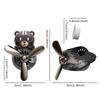 Rotating Propeller Plane pilot bear car air fresheners vent clip ornament decorations accessories perfume fragrance diffuser men