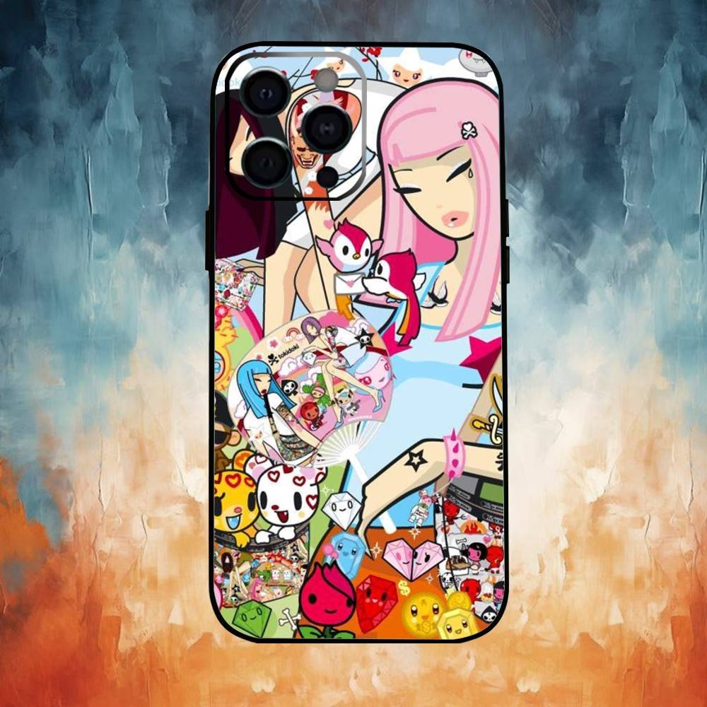 T-Tokidoki Comic Art Phone Case For iPhone 17,16,15,14,13,12,11 Plus,Pro,Max,XS Silicone Soft Cover