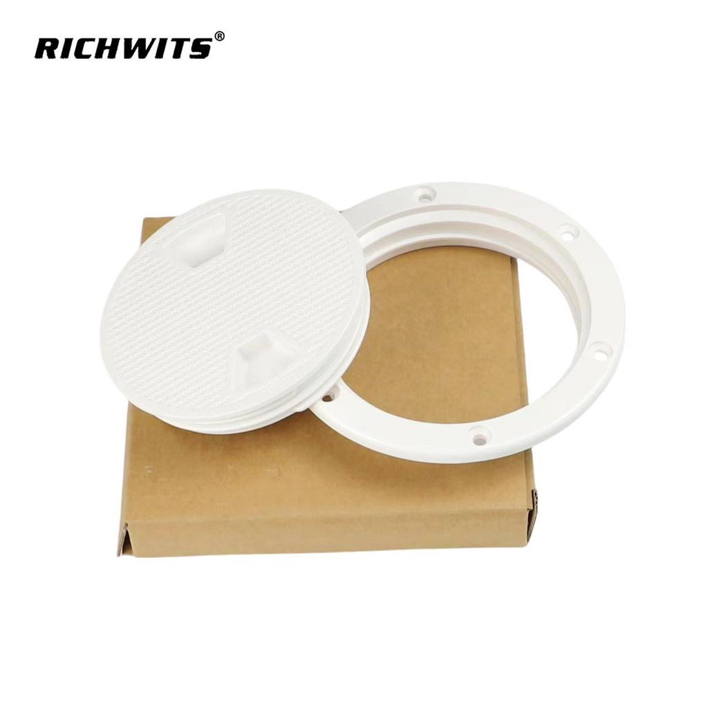 Round Deck Hatch Cover for Yacht Inspection - Marine Hardware