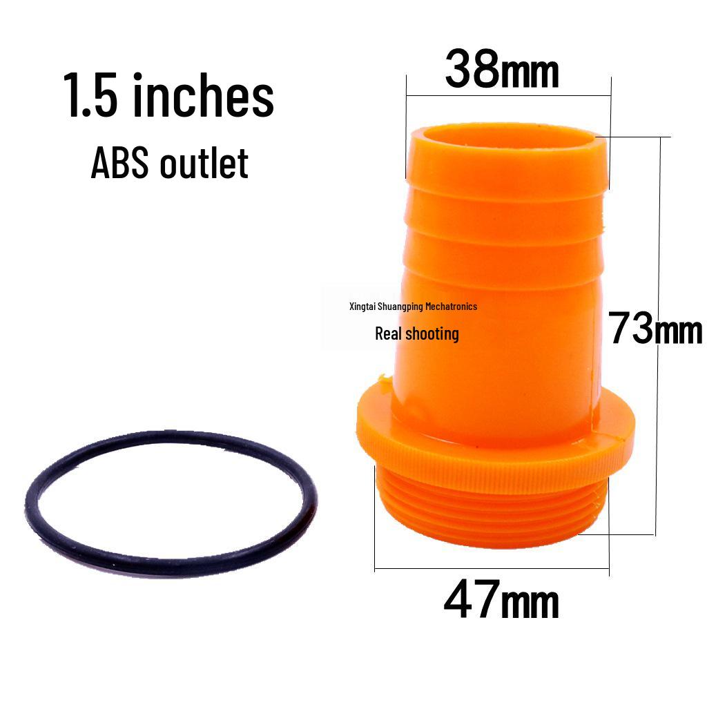 Thickened Plastic Male Thread Hose Connector Water Pump Adapter (4", 3", 1.5")
