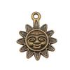 Sun And Moon Face Charms Multi Color Alloy Pendants For Celestial Themed Jewelry