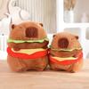 Kawaii Capybara Plush Transformation Dolls Stuffed Toy Bag Pendant Cartoon Animals for Boys Girls Birthday Xmas Gifts Home Decor