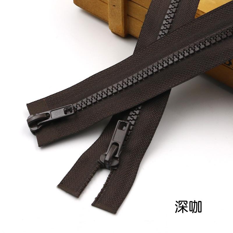 Color No. 5 Resin Double Head Open Tail Zipper Clothing Accessories Down Jacket Clothes Jacket Zipper Diy Accessories