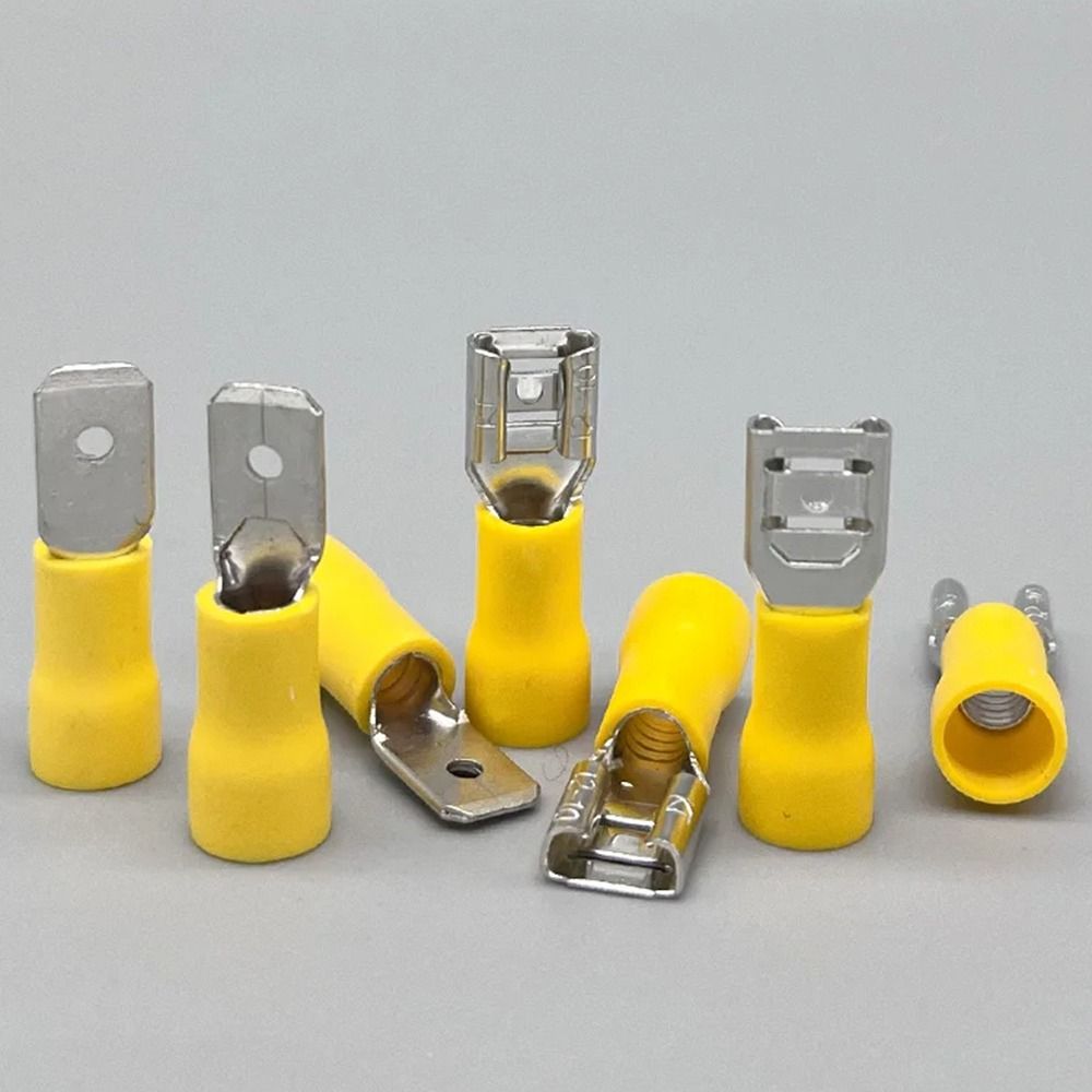 50Pcs 2.8/4.8/6.3mm Electrical Crimp Terminal FDD/MDD1.25/2/5.5 Quick Disconnects Wire Connectors