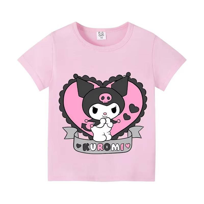 

2026 Summer Kolumi and Melody Theme 100 Cotton Printed Extra Large TShirt for Adults Children ParentChild Clothing S