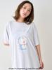 gelato pique Doraemon One Free PWCT254202 Women's T-Shirt, Point, Blue, Size,