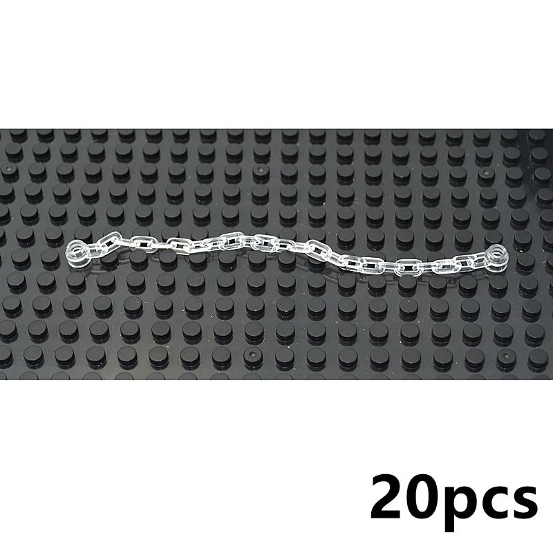 Non-Toxic Moc Military Building Block City Military Scene Accessory 20Pcs/Set Chain Bricks 30104 92338 Chain Diy Parts Toys For Children