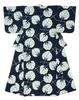 SOUBIEN Yukata Set and Free Navy and Women's Two-Piece (Yukata Obi), Size, Greige, ykt00202-obs10031