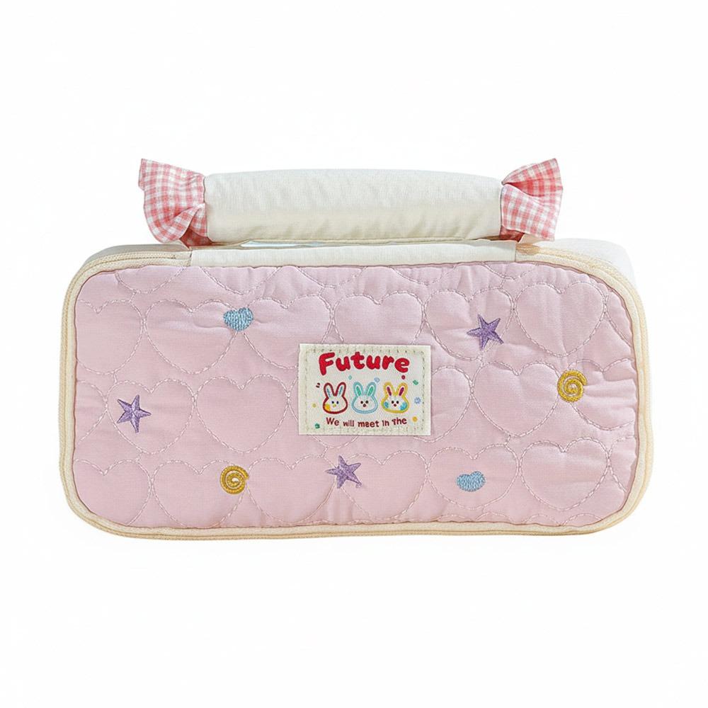Soft Touch Pen Bag Partitioned Storage Stationery Organizer Cartoon Stationery Pouch  School Office