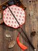 Ancient Style Purple Bamboo Waist Fan, Hanfu Round Fan, Chinese Style Long-Handled Fan with Tassels, Foldable and Curved Fan, Classical Portable