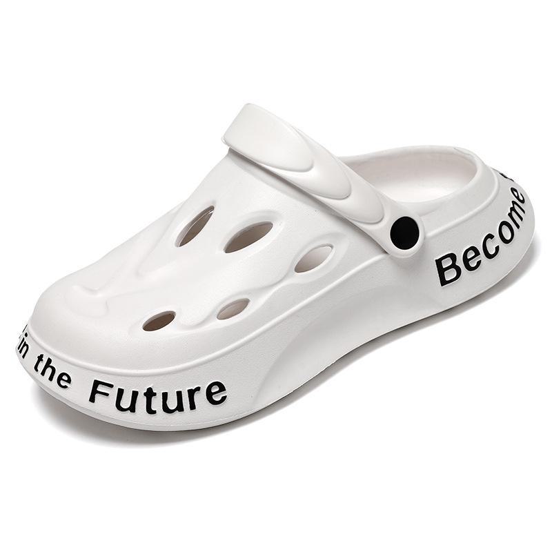 

Мужские летние противоскользящие дышащие пляжные сандалии двойного назначения для отдыха на природе 43-44 белый