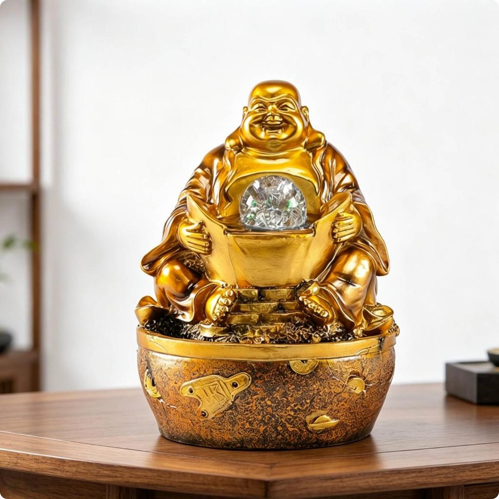 Feng Shui Fountain Stress Relief Home Decor Rotating Ball for Shop Opening