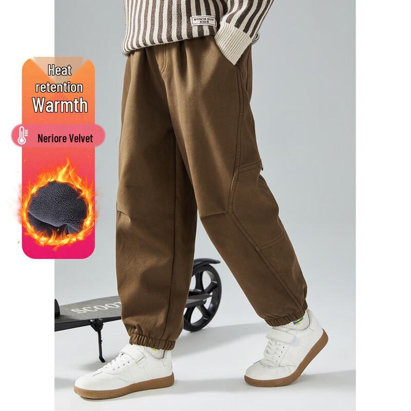 Montagut Boys  Winter Fleece-Lined Casual Cargo Pants 150