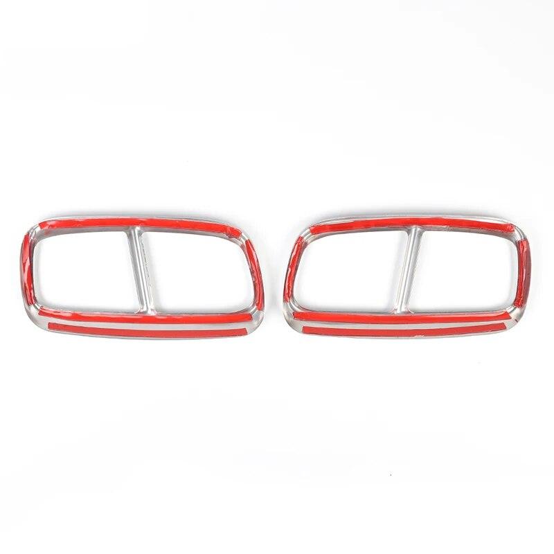 TESIN Car Exhaust Pipe Cover for Challenger SXT 2015+ Car Rear Tail Throat Decorative Accessories for Dodge Challenger 2015+