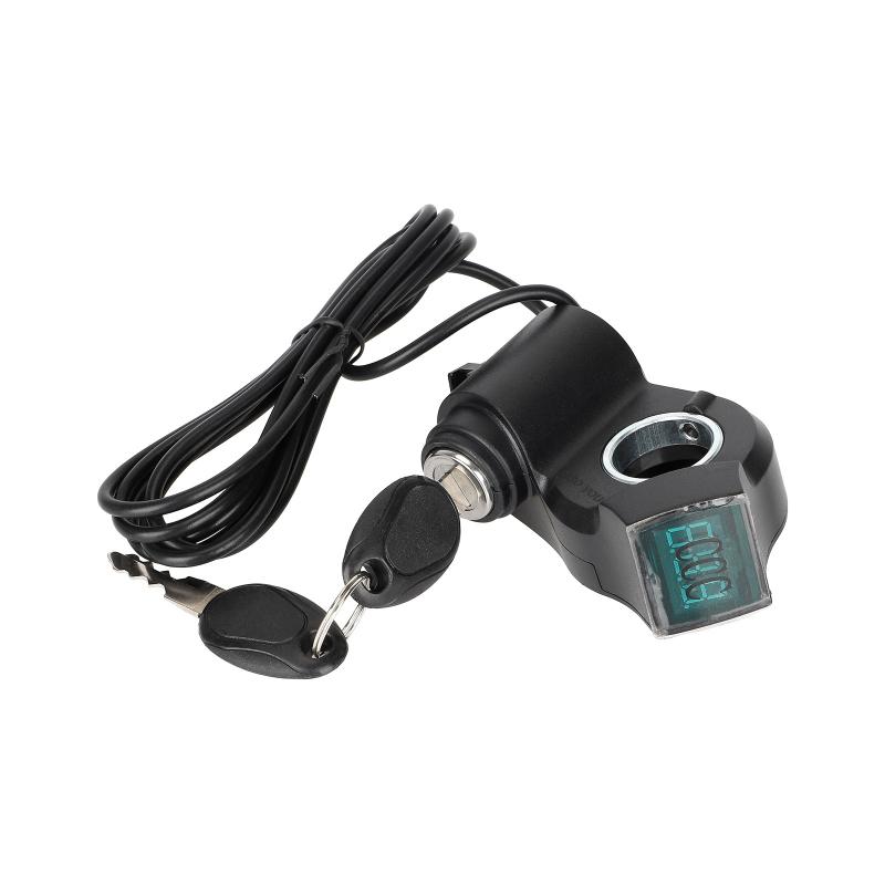 Замок зажигания для электрического скутера с 2 ключами и дисплеем, замок стартера, ключи для скутера