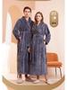 2024 Velvet Plus Size Women's Long Bathrobe - Winter European & American Style for Hotels, Salons, and Casual Wear