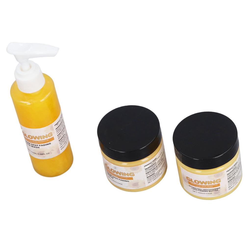 3Pcs 1 Set Turmeric Skin Care Set Moisturizing Tightening Nourishing Face Care Set for Women Gift