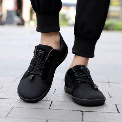 Unisex Barefoot Shoes Men Casual Canvas Shoes Wide Toe Minimalist Walking Shoes Slip On Zero Drop Sole Cross-Trainer Sneakers