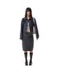Iuga Makaras Belted Bag Midi Skirt (Dark Gray)