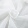 Autumn European and American Texture V-neck Ruffle Edge Flared Sleeve Shirt Women's Versatile White Chiffon Shirt