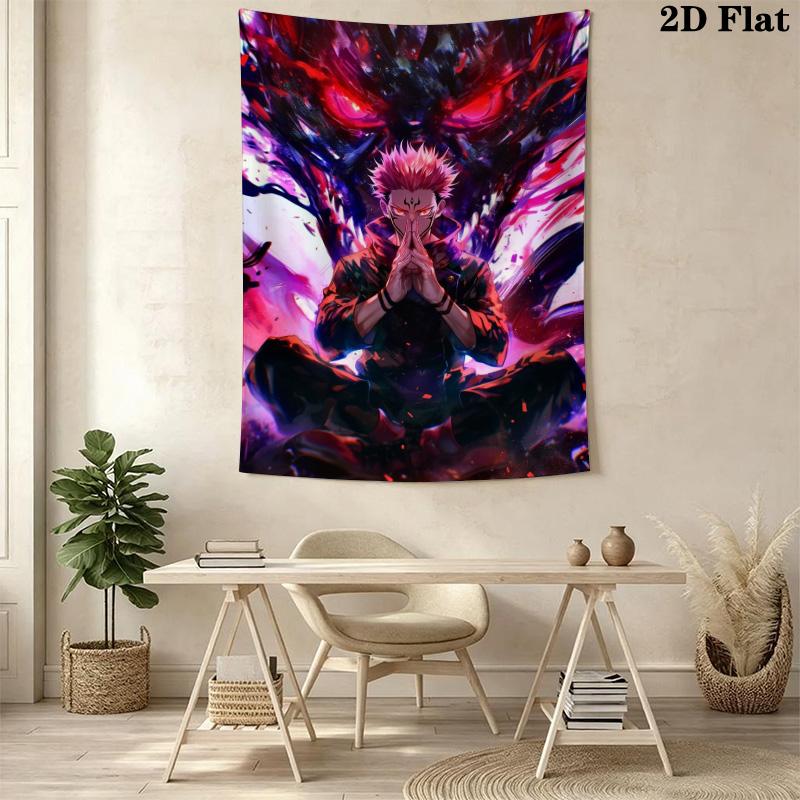 Jujutsu Kaisen Pattern Home Decor Tapestry, Wall Hanging, Decorative RV Wall Cloth.SGT0917229