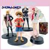 Limitowana Edycja Czerwone Figurki z Filmu One Piece Monkey D. Luffy Roronoa Zoro Sanji I Usopp 18cm Zabawki z PVC