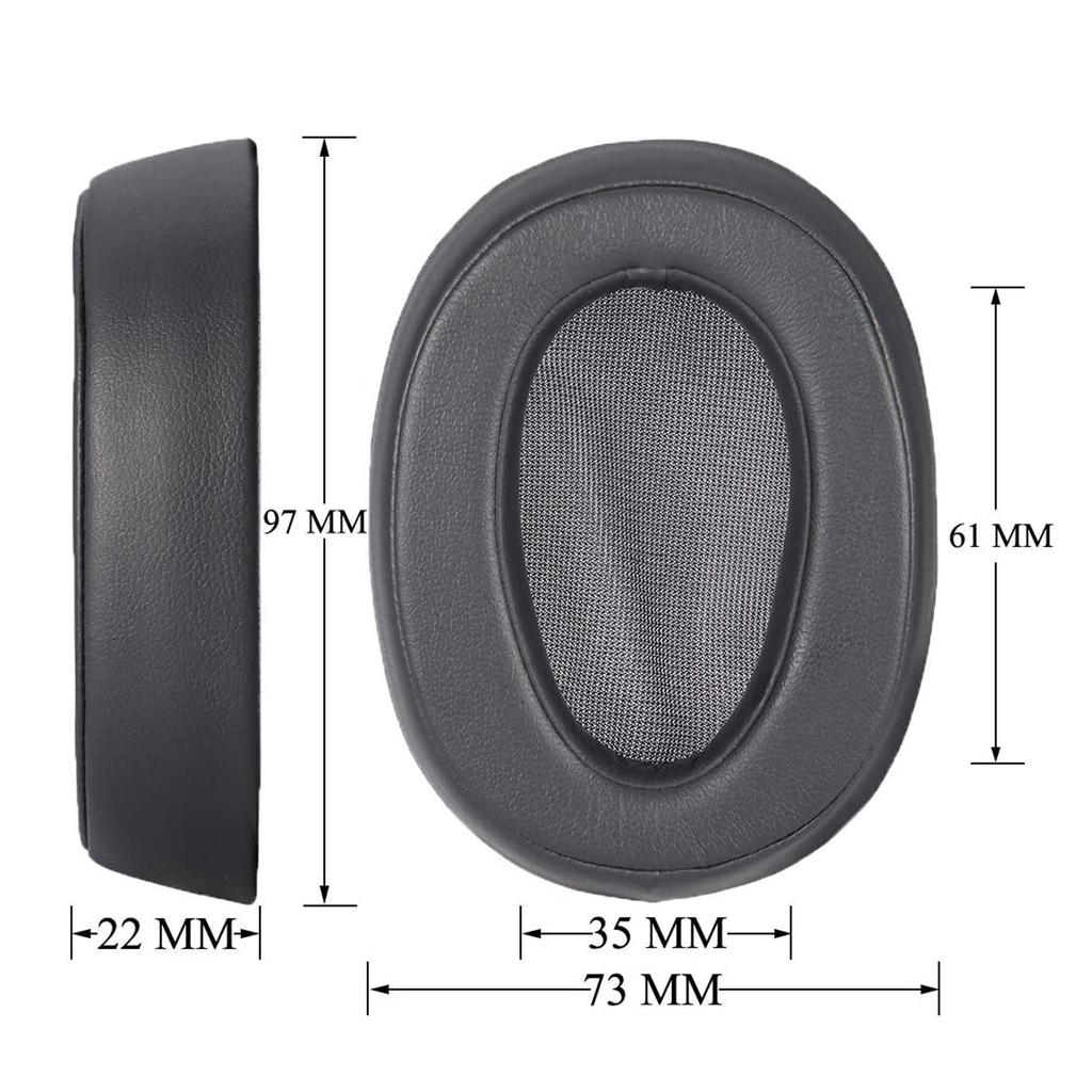 Cuscinetti Auricolari Morbidi di Ricambio per Cuffie MDR-100ABN WH-H900N