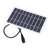 2W 5V Kleines Solarpanel Monokristallin DC5521 Ausgang Wasserdicht Staubdicht Tragbar Mini-Solarpanel für 3,7-5V Batterie