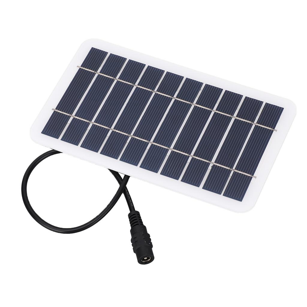 2W 5V Kleines Solarpanel Monokristallin DC5521 Ausgang Wasserdicht Staubdicht Tragbar Mini-Solarpanel für 3,7-5V Batterie