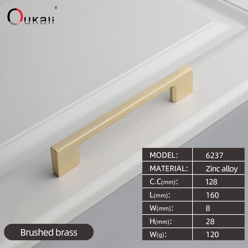 Oukali Modern Design Pull Down Kitchen Hardware Kitchen Cabinets Door Pull Handle Chrome Drawer Handle
