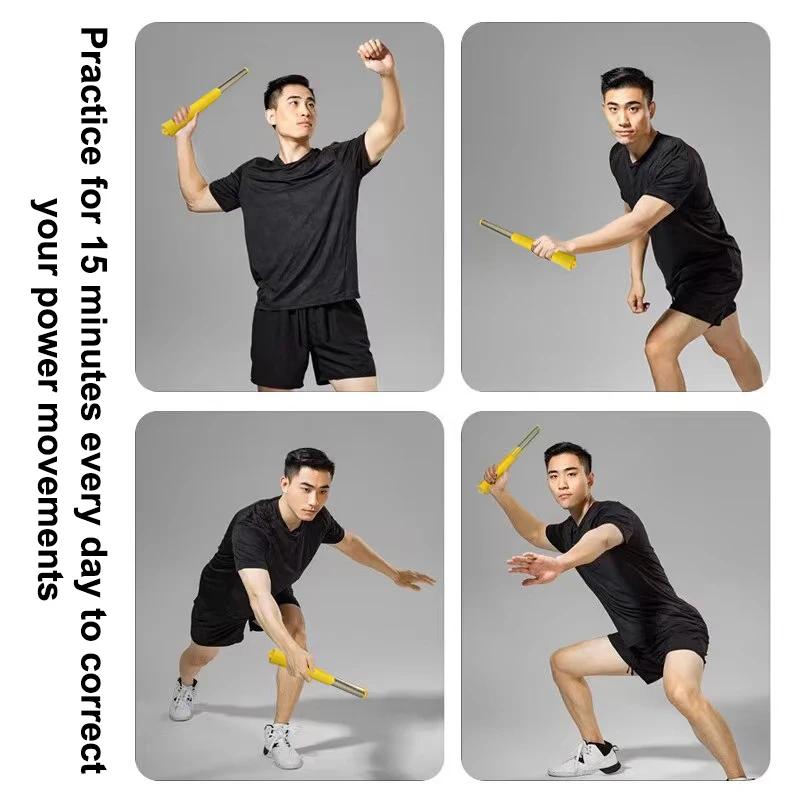 Popular Sell Badminton Swing Training Device Whip Strength Practice Stick Single Player Spike And Motion Correction Assistance Toolb