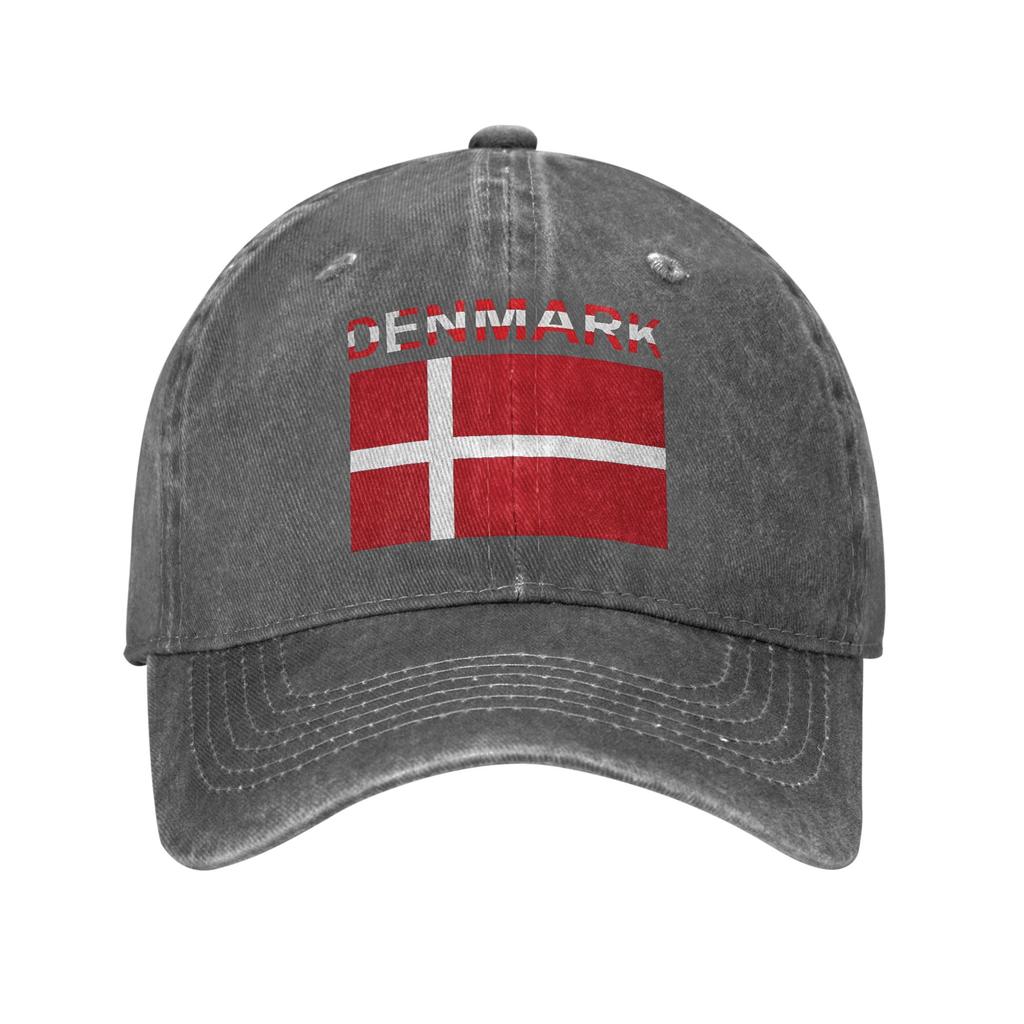Baseball Cap Denmark flag  Summer y2k Cool Trucker Hat  Unisex Adult Design Kpop Rock Sunscreen Snapback Cap