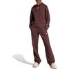 adidas Felpa con cappuccio e coulisse tinta unita ricamata Originals Top da donna Marrone IJ8275