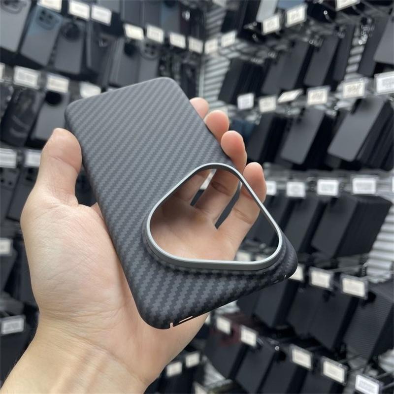 For Huawei Pura 80 Ultra Case Aramid Carbon Fiber For MagSafe Magnetic Case Thin Carbon Cover Metal Lens Frame Phone Shell