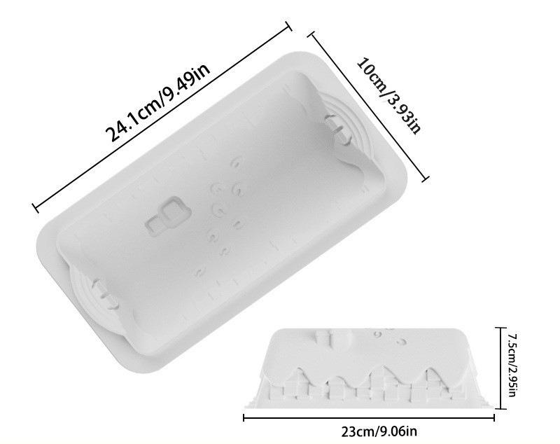 

Christmas Snow House Yule Log Cake Silicone Mold for Baking French Dessert Chocolate Mousse Pastry Baking Moule Buche De Noë