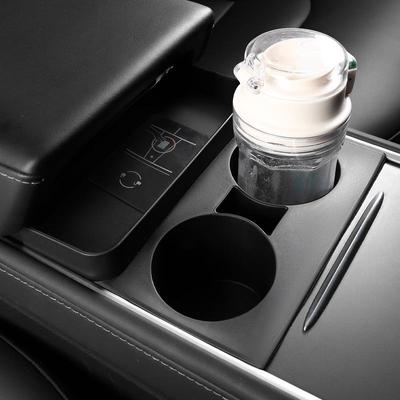 Portavasos de consola central Tesla Model 3/Y, posavasos de silicona y limitador de ranura de almacenamiento